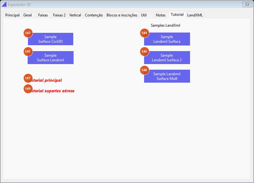 Tutorial tab