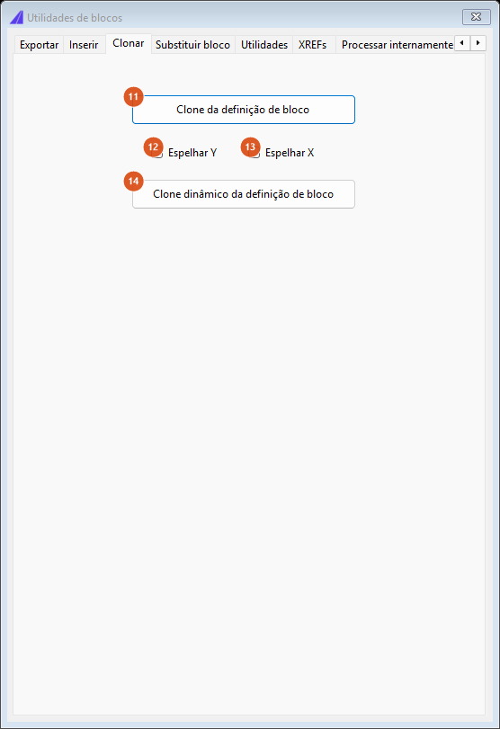Blocks Utilities, Clone tab