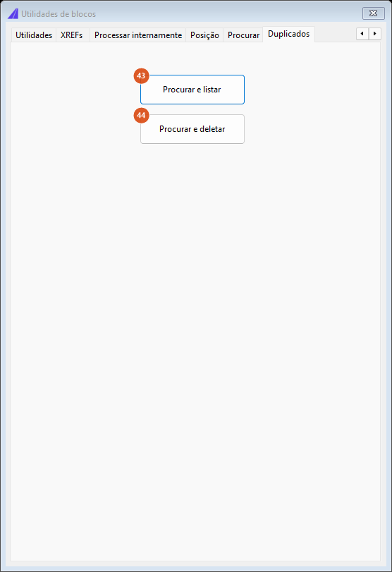 Blocks Utilities, Duplicates tab