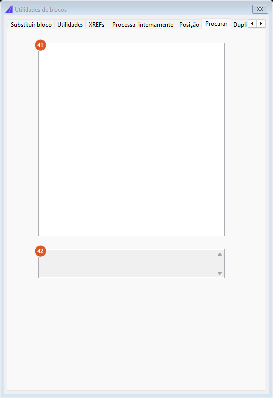 Blocks Utilities, Find tab