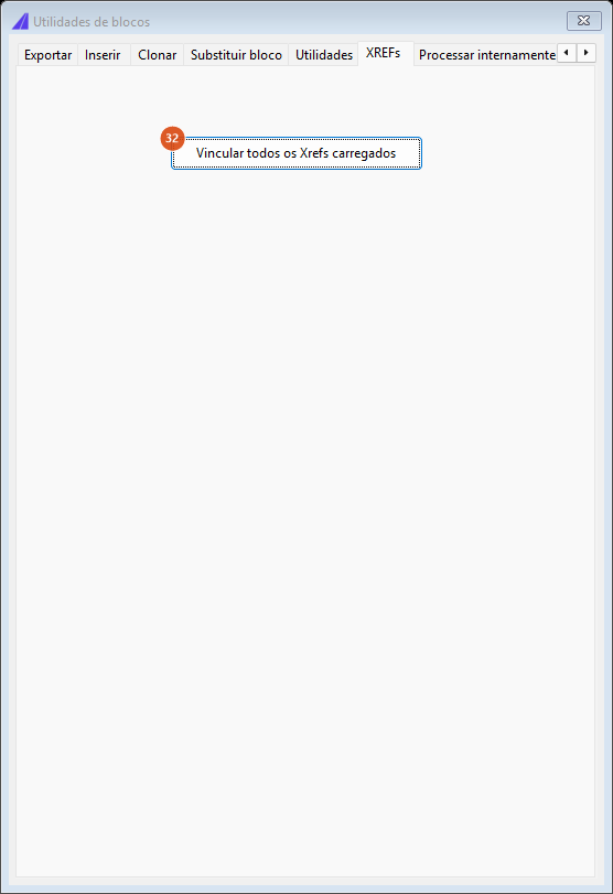 Blocks Utilities, XREFs tab