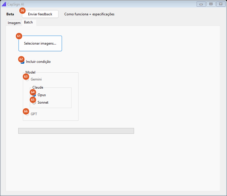 CapSign AI, Batch tab