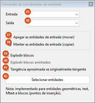 Entity Coordinate Conversion