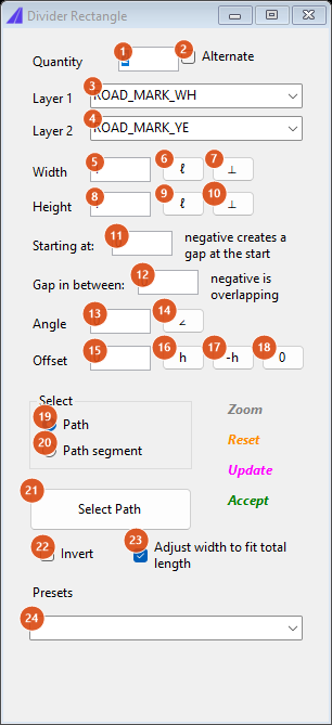 Divider Rectangle Assistant