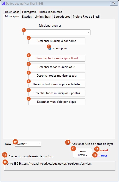 Municipalities tab