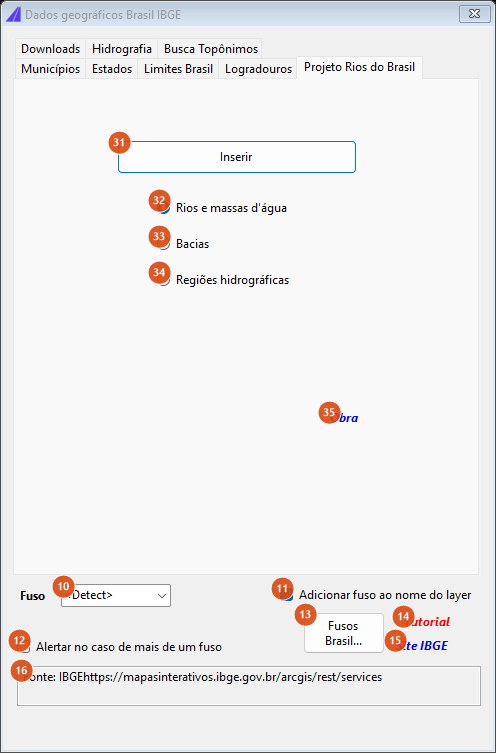 Rivers tab
