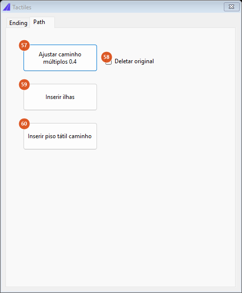Tactiles, Path tab