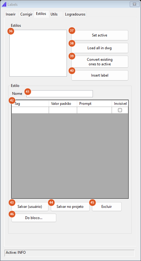 Styles tab