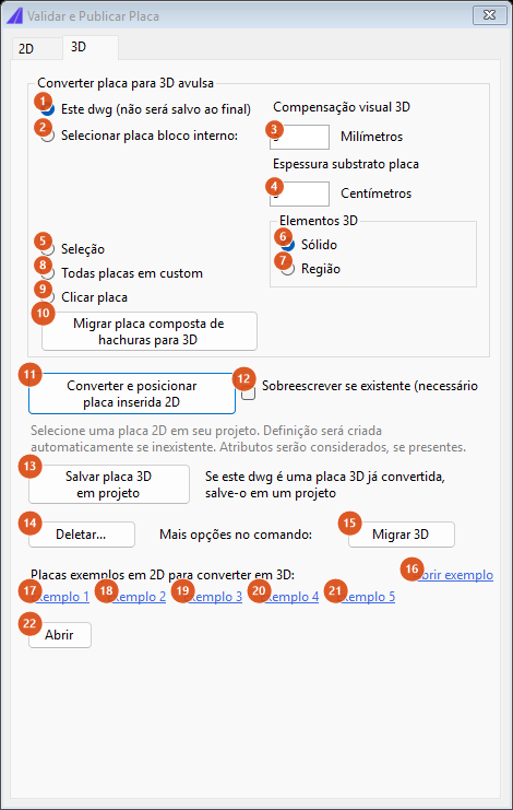 Validate and publish sign, 3D tab