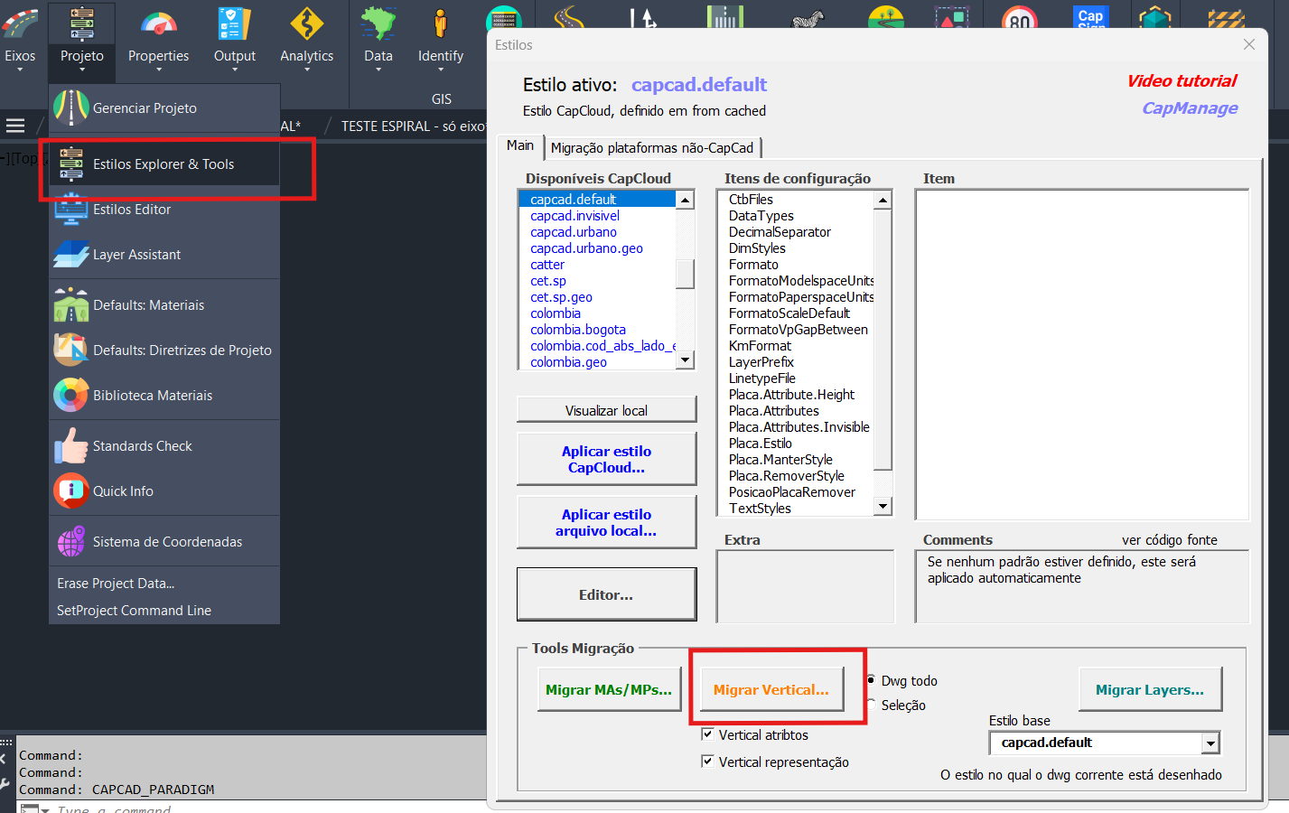 Style migration in the Styles Explorer