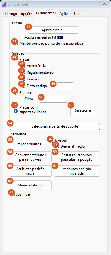 Fix Traffic Signs, Ferramentas tab