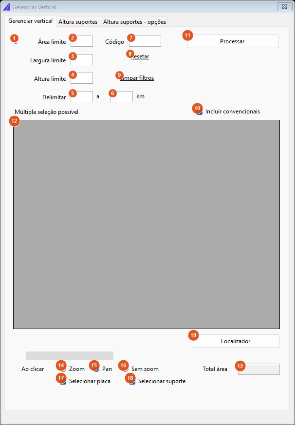 Manage vertical signing, Manage vertical tab