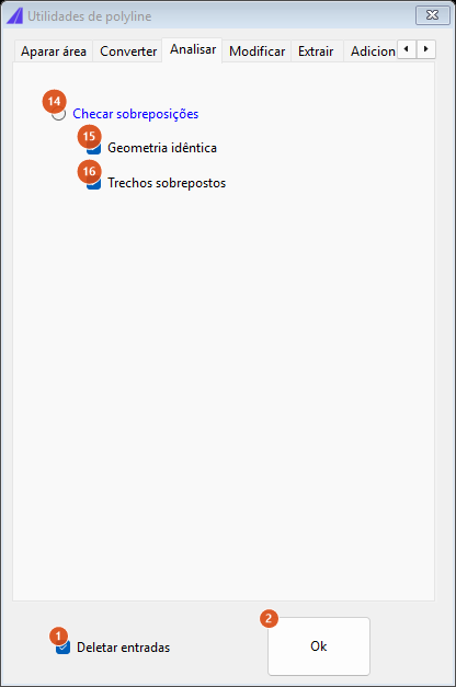 Curve Utilities, Analyze tab