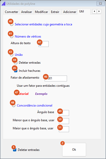 Curve Utilities, Util tab