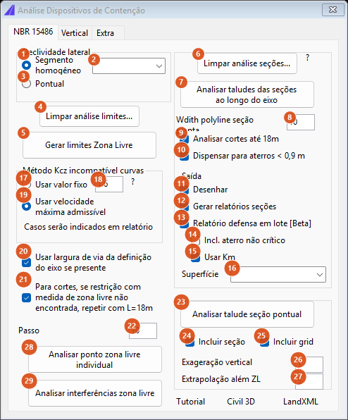 Restraint device analysis, first tab